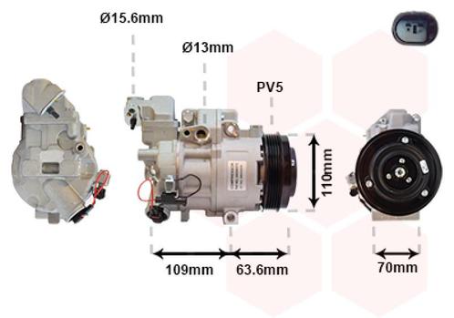 AIRCO COMPRESSOR VOOR MERCEDES BENZ A-KL W168 1997-2004, Auto-onderdelen, Airco en Verwarming, Nieuw, Ophalen of Verzenden