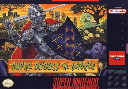 Super Ghouls n Ghosts-Amerikaans (SNES) Gebruikt, Spelcomputers en Games, Games | Nintendo Super NES, Zo goed als nieuw, Ophalen of Verzenden