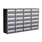 Brievenbusunit Hive set wand 4-breed, 6-hoog - antraciet, Verzenden, Nieuw