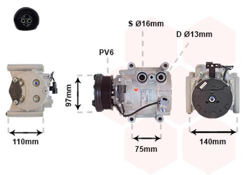 AIRCO COMPRESSOR VOOR JAGUAR S-TYPE CCX 1999-2006 C2S34397, Auto-onderdelen, Airco en Verwarming, Nieuw, Ophalen of Verzenden