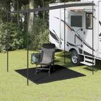 vidaXL Tenttapijt 200x200 cm zwart, Caravans en Kamperen, Kampeeraccessoires, Verzenden, Nieuw