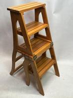 Trapje - hard hout - vintage keukentrap/stoel
