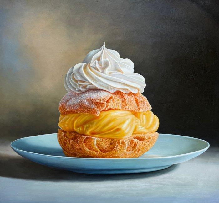 Alessandro Della Rocca (XXI) - Vertigine di crema, Antiek en Kunst, Kunst | Schilderijen | Klassiek