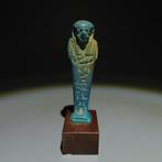 Oud-Egyptisch Faience Ushebti. Late Periode, 664 - 332