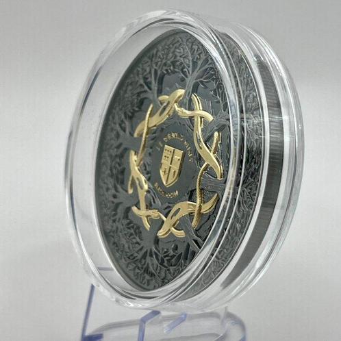 Niue. 5 Dollars 2024 Earth Coin (Tree of Life) – 2 oz Silver, Postzegels en Munten, Munten | Europa | Niet-Euromunten
