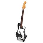 Miniatuur Fender Precision basgitaar met gratis standaard, Ophalen of Verzenden, Nieuw, Pop, Beeldje of Miniatuur