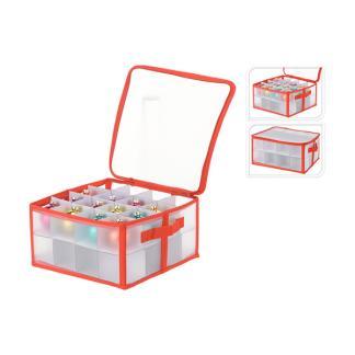 Kerstballen opbergbox | PerfectLED | 33.5 x 33.5 x 17.5 cm, Diversen, Kerst, Nieuw, Verzenden