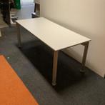 Bureau -tafel van Bulo 180x80 cm, licht grijs - zilver