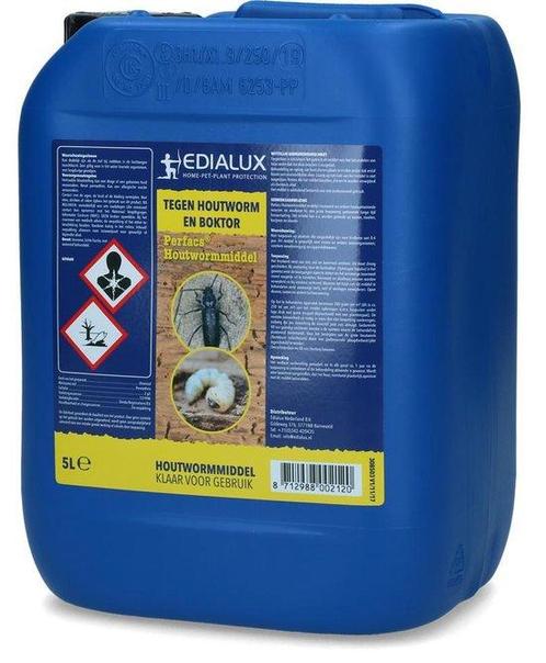 Edialux Edialux perfacs houtwormmiddel 5 liter, Tuin en Terras, Bestrijdingsmiddelen, Nieuw, Verzenden