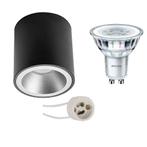 Voordeelset: Opbouwspot Set - Pragmi Cliron Pro - GU10, Metaal of Aluminium, Nieuw, Ophalen of Verzenden, Led
