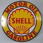 Shell vlak emaille bord