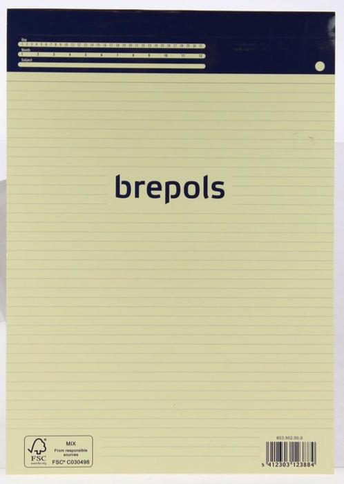 Brepols Brepols Notitieboekje - Gelijnd - 100 Bladzijden, Zakelijke goederen, Partijgoederen en Retail | Verpakking en Verzending