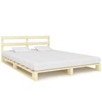 vidaXL Bedframe pallet massief grenenhout 180x200 cm, Eenpersoons, Bruin, Verzenden, Nieuw