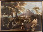 Italiaanse school (XVIII) - Paesaggio con figure