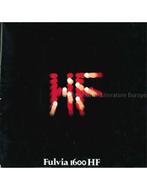 1971 LANCIA FULVIA 1600 HF BROCHURE, Boeken, Nieuw, Author