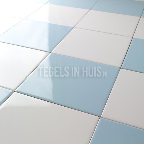 Wandtegel azul glans licht blauw 15x15 wandtegel, Doe-het-zelf en Verbouw, Tegels, Wandtegels, Nieuw, 10 m² of meer, Keramiek