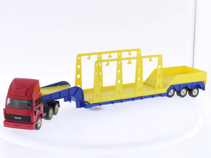 Schaal 1:55 Siku 4019 Iveco Vrachtwagen met Wasstraat Mod..., Hobby en Vrije tijd, Modelauto's | Overige schalen, Gebruikt, Ophalen of Verzenden
