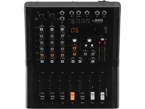 STAGELINE MXR-40PRO 4-kanaals audiomixer met gentegreerde, Huis en Inrichting, Woonaccessoires | Overige, Zo goed als nieuw, Verzenden