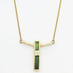 Halsketting - 18 karaat Geel goud - 0.14ct. tw. Diamant, Nieuw