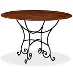 Massief Hout Eettafel 120cm | Tweedekansje | Uniek!, Huis en Inrichting, Rond, Nieuw, Ophalen of Verzenden, 100 tot 150 cm