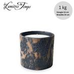 Geurkaars Lisboa Ambre Noire - 1 kg - Les Lumières du Temps, Nieuw