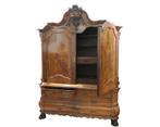 Een mahonie gefineerd Louis XV kabinet, Holland