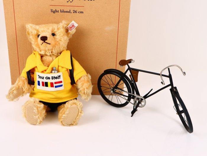 Steiff - Pop Tour de Steiff beer + fiets - Duitsland, Antiek en Kunst, Antiek | Speelgoed