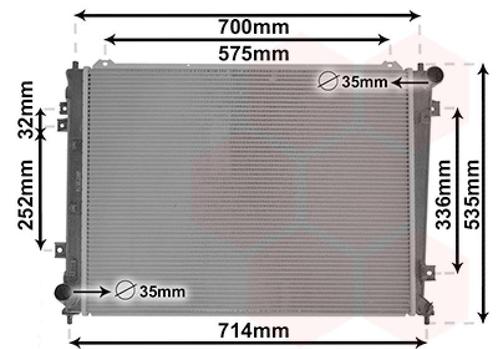 RADIATOR VOOR KIA CARENS UN 2006-2013 253101D200, Auto-onderdelen, Airco en Verwarming, Nieuw, Ophalen of Verzenden