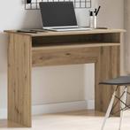 vidaXL Bureau 90x50x74 cm bewerkt hout artisanaal eikenkleur, Verzenden, Nieuw