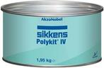 Sikkens Polykit IV plamuur met verharder in blik set 2 kg AN, Doe-het-zelf en Verbouw, Schildersmaterialen, Ophalen of Verzenden
