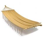 Hangmat | Decoris | 2 x 1 meter (Spreidstokken, Zandkleurig), Tuin en Terras, Verzenden, Nieuw