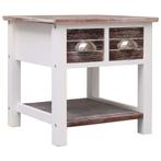 vidaXL Bijzettafel 40x40x40 cm paulowniahout bruin, Huis en Inrichting, Tafels | Bijzettafels, Verzenden, Nieuw