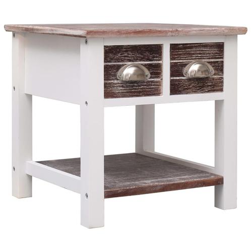 vidaXL Bijzettafel 40x40x40 cm paulowniahout bruin, Huis en Inrichting, Tafels | Bijzettafels, Nieuw, Verzenden