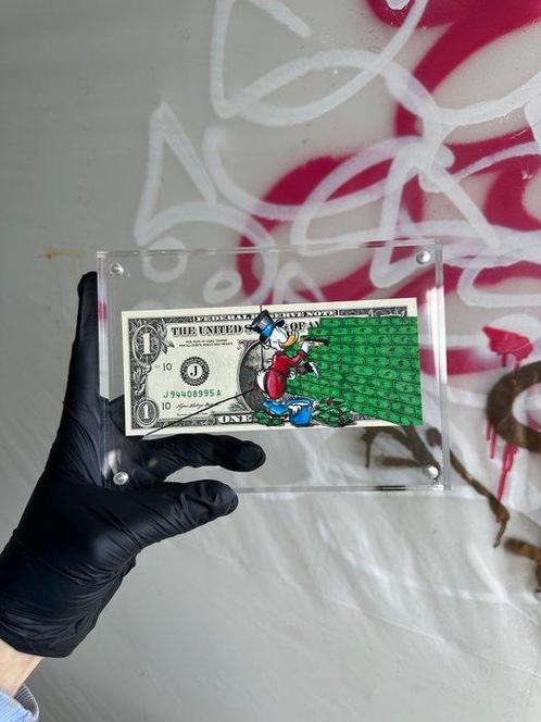 Alan Stefanov (1999) - McDuck: Wall of Wealth 1 dollar, Antiek en Kunst, Kunst | Schilderijen | Modern