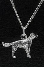 Zilveren Breton epagneul met staart ketting hanger - groot, Verzenden, Nieuw