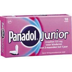 Panadol junior 125 mg - 10 zetpillen, Diversen, Verpleegmiddelen, Nieuw, Verzenden