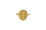 Byzantijns Goud Iconografische Ring met aartsengel Michael