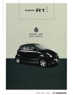 2005 SUBARU R1 I BROCHURE JAPANS, Nieuw, Author