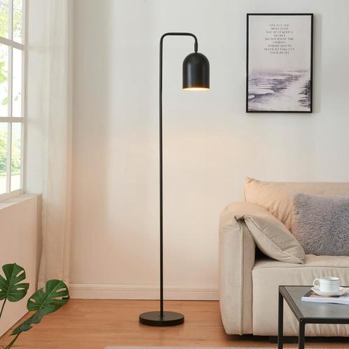 Staande lamp Barnard vloerlamp 158,5 cm zwart E27 lux.pro, Huis en Inrichting, Lampen | Vloerlampen, Nieuw, Verzenden