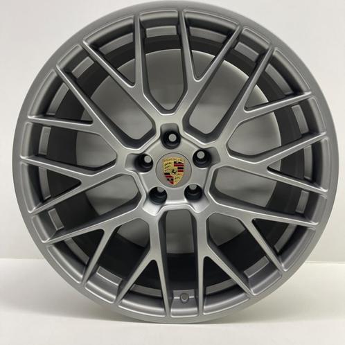 Porsche Macan ORIGINELE 20 RS Spyder Platinium met banden, Auto-onderdelen, Banden en Velgen, 20 inch, 295 mm, Personenwagen, Gebruikt