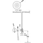 Regendoucheset Inbouw Tres Study Exclusive Rond 38 cm Met, Ophalen of Verzenden, Nieuw