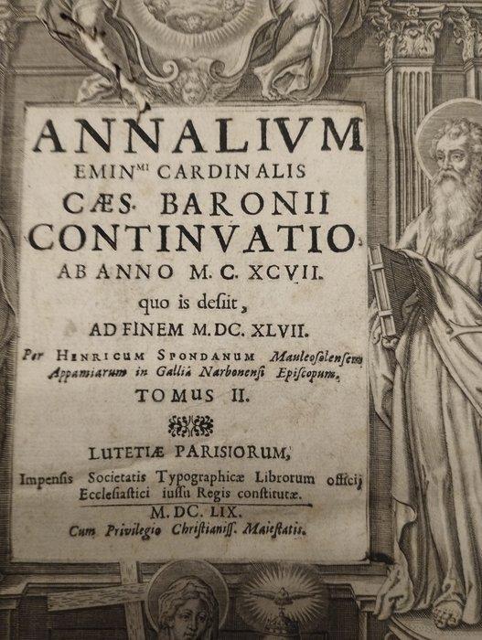 Sponde (Spondanus) - Annalium Ecclesiasticorum .. Baronii, Antiek en Kunst, Antiek | Boeken en Bijbels