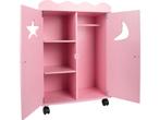 Base Toys Houten Poppen Kledingkast - Roze, Verzenden, Zo goed als nieuw