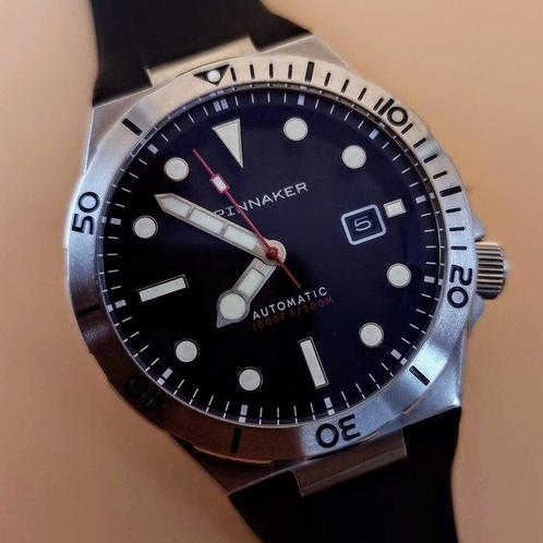 Spinnaker - Boettger Obsidian Black - SP-5083-01 - Heren -, Sieraden, Tassen en Uiterlijk, Horloges | Heren