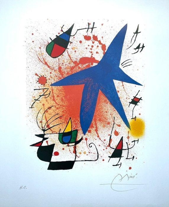 Joan Miró (after) - L’Astre Bleu - Offset Lithography - M&S, Antiek en Kunst, Kunst | Tekeningen en Foto's