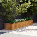 vidaXL Plantenbak verhoogd 291x50x36 cm cortenstaal, 100 cm of meer, Verzenden, Nieuw, Metaal