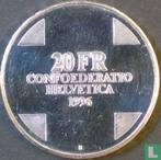 Zwitserland 20 franc 1996 Dragon of Breno, Verzenden, Overige landen, Losse munt, Goud