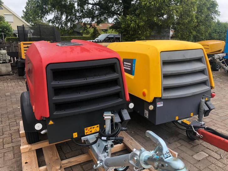 Atlas Copco mobiele compressor kopen of verkopen?, Doe-het-zelf en Verbouw, Compressors, Zo goed als nieuw, 10 bar of meer, Mobiel