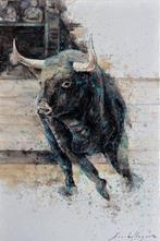 Fernando Arribillaga (1984) - Bull jumping, Antiek en Kunst, Kunst | Schilderijen | Modern