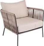 Stern Marla loungestoel aluminium antraciet koord zout, Tuin en Terras, Ophalen of Verzenden, Nieuw